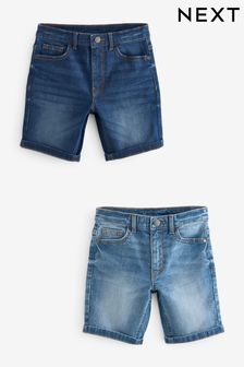 Nuanţe de albastru - Set 2 perechi de pantaloni scurți din denim (3-16ani) (173143) | 149 LEI - 232 LEI