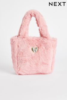 Bright Pink Faux Fur Bucket Bag (173290) | €22