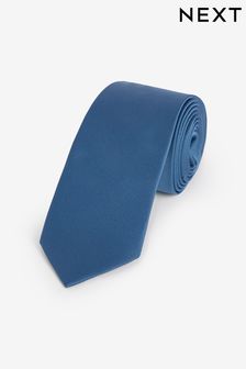 Cobalt Blue Slim Twill Tie (173640) | 45 QAR