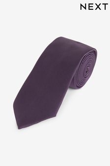 Purple Slim Twill Tie (173647) | SGD 16
