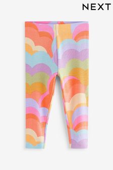 Pink Pastel Rainbow Rib Jersey Leggings (3mths-7yrs) (174144) | Kč170 - Kč245