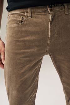 Stone - Spodnie sztruksowe w stylu dżinsowym o prostym kroju (174309) | 85 zł