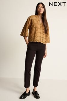 Black Slim Tailored Trousers (174446) | $48