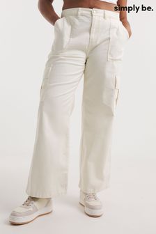 Simply Be Cream Cargo Utility Trousers (174480) | €18