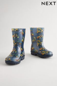 Navy Digger Print Wellies (175004) | $19 - $24