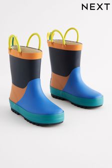 Wellies Blue Colour Block Footwear Next Luxembourg