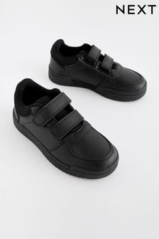 Black Wide Fit (G) Touch Fastening School Shoes (175315) | ￥3,890 - ￥4,860