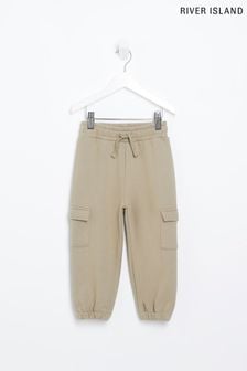 Зеленые спортивные брюки карго для девочек River Island (175568) | €19