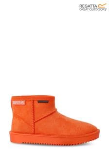 Regatta Orange Girls Risley Waterproof Faux Fur Lined Boots (175981) | $38