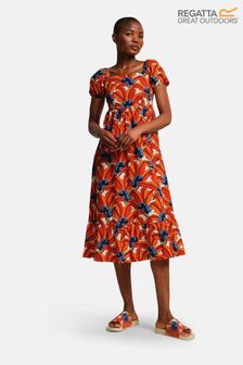 Regatta Orange Orla Kiely Midi Summer Dress (177048) | 243 QAR