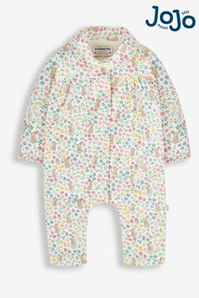 JoJo Maman Bébé Cream Jersey All-In-One Pyjamas (177192) | ₪ 98