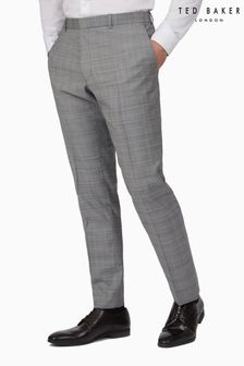 Ted Baker Grey Prince of Wales Check Slim Trousers (177281) | €88