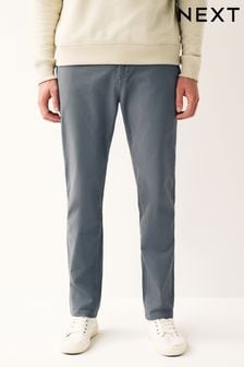 Blue Grey Straight Stretch Chino Trousers (177458) | €25
