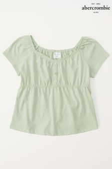 Abercrombie & Fitch Green Babydoll Top (177705) | ₪ 70