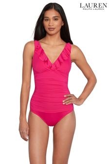 Lauren Ralph Lauren Ruffle Front Swimsuit (177726) | $290