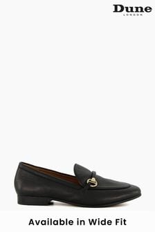 Dune London Black Grandeur Snaffle Slim Sole Loafers (177797) | $135