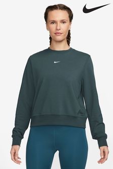 Nike Dark Green Dri-FIT One Long-Sleeved Crew-Neck Top (177932) | €79