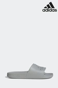 adidas Grey Sportswear Adilette Aqua Slides (178128) | OMR10