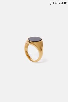 Jigsaw Onyx Oval Signet Ring (178276) | 92 €
