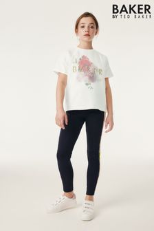 Baker by Ted Baker Navy Organza T-Shirt and Panel Leggings Set