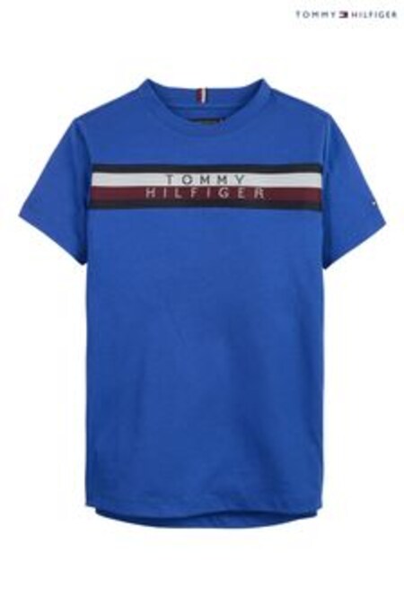 Tommy Hilfiger T-shirt bleu à rayures (178357) | €27 - €30
