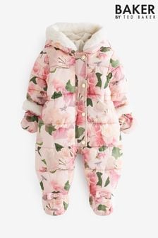 Baker by Ted Baker Shower Resistant Floral Snowsuit With Mittens (178671) | €77 - €79