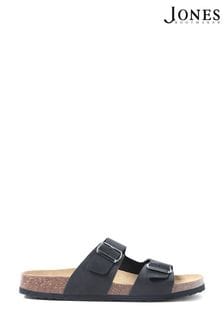 Jones Bootmaker Leather Black Sandals (178822) | HK$607