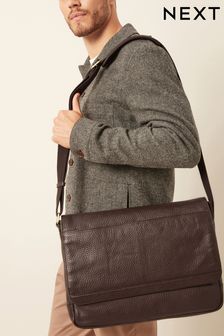 Brown Leather Messenger Bag (179069) | kr828