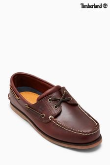 Brązowe buty żeglarskie Timberland® Rootbeer z dwiema dziurkami (179399) | 790 zł