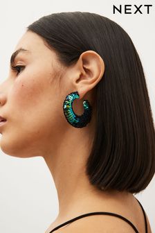 Green/Blue Sequin Hoop Earrings (179408) | R200