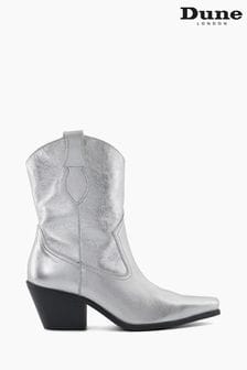 Dune London Silver Pardner Pull On Western Boots (179419) | €79