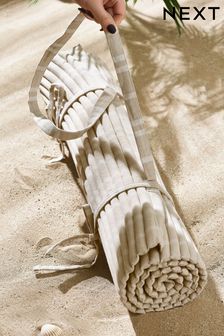 Natural Stripe Beach Mat
