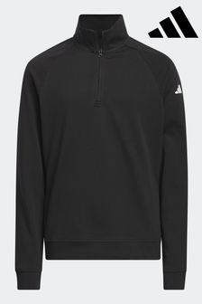 Negru - Adidas Golf Quarter Zip Layer Black Sweatshirt (179971) | 179 LEI