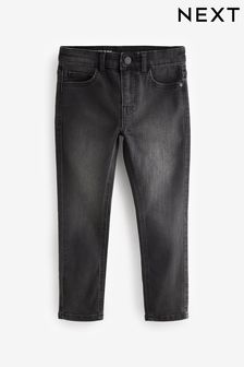 Grey Charcoal Skinny Fit Cotton Rich Stretch Jeans (3-17yrs) (180089) | KRW25,600 - KRW36,300