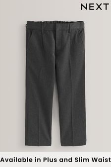 Grey Plus Waist School Pleat Front Trousers (3-17yrs) (180270) | INR 992 - INR 1,764