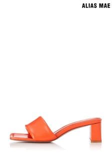 Alias Mae Orange Open Toe Block Heel Sandals (180387) | €109