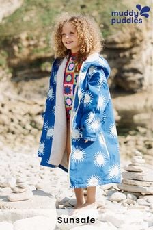 Muddy Puddles Blue Recycled Waterproof Changing Robe Cover-Up (182372) | €93