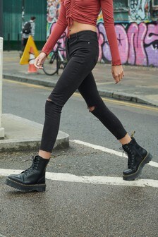 Jean skinny taille haute