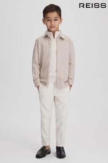 Reiss Stone Hendon Junior Cotton Button-Through Shirt (182490) | HK$374