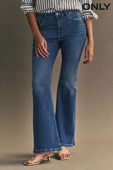 ONLY High Waisted Flare Leg Rose Jeans