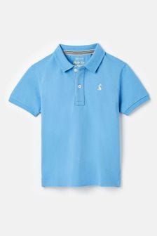 Joules Woody Blue Pique Cotton Polo Shirt (183720) | CA$41 - CA$46