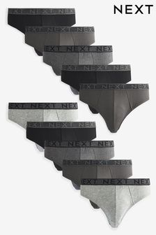 Grey 10 pack Briefs (184033) | SGD 70