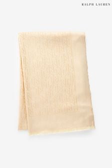 Lauren Ralph Lauren Logo Jacquard Cotton Blend Wrap Scarf (184152) | kr1 630