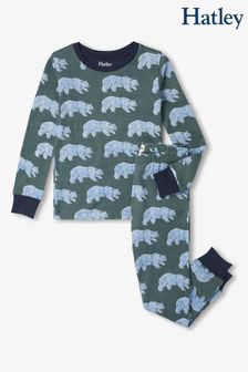 Hatley Green Roaming Bear Cotton Pajama Set (184368) | 49 €