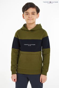 Tommy Hilfiger Kids Green Essential Colourblock Hoodie (184601) | €34 - €41.50