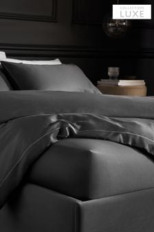 Charcoal Grey 300 Thread Count Collection Luxe Deep Fitted Sheet (184891) | €23 - €37