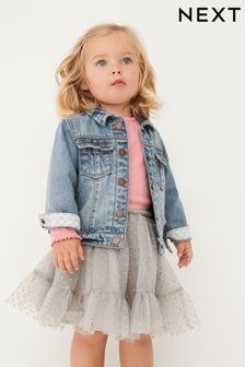 Mid Blue Denim Western 100% Cotton Jacket (3mths-7yrs) (185132) | $24 - $27