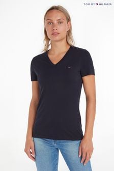 Blau - Tommy Hilfiger Heritage T-Shirt mit V-Ausschnitt (185208) | 55 €