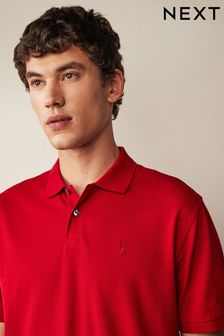 Red Regular Fit Pique Polo Shirt (185868) | OMR8