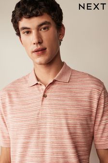 Pink Textured Polo Shirt (186302) | AED100